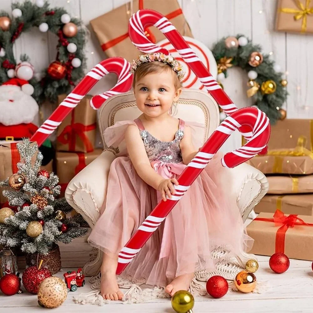 NEW Set of 6 Inflatable Christmas Candy Canes (35 Inches) Christmas Decorations - Picture 3 of 9